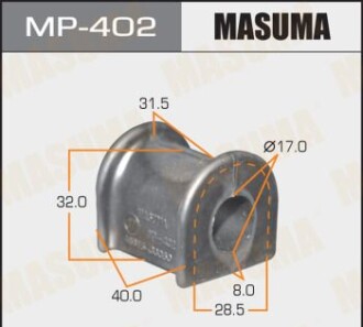 Втулка стабилизатора переднего - (4881533040, 4881533050, 4881533060) MASUMA MP402