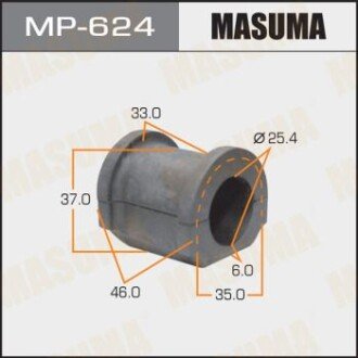 Втулка стабілізатора (Кратно 2) перед Civic EU - (51306S5A801, 51306S6D005) MASUMA MP624