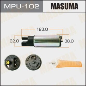 Бензонасос електричний (+ сіточка) Toyota (MPU-102) - (2322003040, 2322074021, 2322111050) MASUMA MPU102