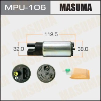 Бензонасос електричний (+ сіточка) Mazda/ Mitsubishi/ Nissan/ Suzuki/ Toyota (MPU-106) - (l3M813350B, 1704095F0B, 2322050271) MASUMA MPU106 (фото 1)