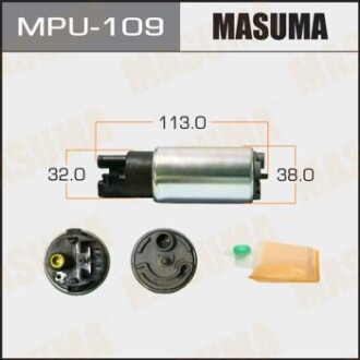 Бензонасос електричний (+ сіточка) Honda/ Mitsubishi/ Subaru/ Toyota (MPU-109) - (2322037050, 2322021131, 2322037170) MASUMA MPU109