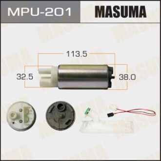 Бензонасос електричний (+ сіточка) Nissan/ Subaru (MPU-201) - (42022AJ100, 42021AJ230) MASUMA MPU201