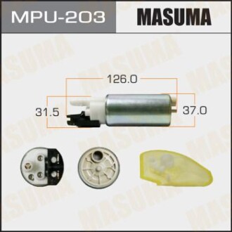 Бензонасос електричний (+ сіточка) Nissan (MPU-203) - (17040AX000) MASUMA MPU203