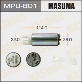 Бензонасос электрический (+сеточка) Mazda/ Mitsubishi/ Subaru (MPU-801) - (l50913350) MASUMA MPU801