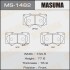 Колодки тормозные передн Mitsubishi Pajero (06-)/ Toyota Hilux (11-), Land Cruiser Prado (02-09) (MS-1482) - (044650K360, 0446535290, 0446560280) MASUMA MS1482 (фото 1)