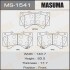 Колодки тормозные передн Lexus LX570/ Toyota Land Cruiser (07-) (MS-1541) - (04465YZZR2, 0446560280, 0446560300) MASUMA MS1541 (фото 1)