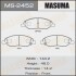 Колодки тормозные передн Nissan Note (05-12), Tida (04-12) (MS-2452) - (1N263328Z, MQ700006, 41060AX085) MASUMA MS2452 (фото 1)