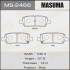 Колодки тормозные задн Infinity FX 35 (02-10)/ Nissan Juke (10-), Leaf (12-17), Murano (04-), Pathfinder (14-), Qash (MS-2466) - (440608H3X5, D4060JA00J, D40601MB0A) MASUMA MS2466 (фото 1)