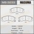 Колодки гальмівні передн Mitsubishi L200 (00-08), Lancer (08-12), Pajero Sport (-09) (MS-3233) - (mz690562, mz690568, 4605a492) MASUMA MS3233 (фото 1)