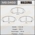 Колодки гальмівні передн Mitsubishi ASX (10-), Grandis (03-09), Lancer (07-15), Outlander (08-) (MS-3469) - (mz690568, 4605a261, 4605a364) MASUMA MS3469 (фото 1)