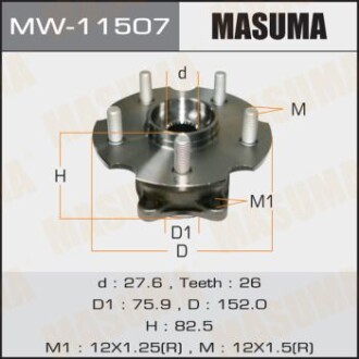 Ступица колеса заднего в сборе с подшипником Lexus NX200 (14-)/ Toyota RAV4 (05-) 4WD (MW-11507) - MASUMA MW11507