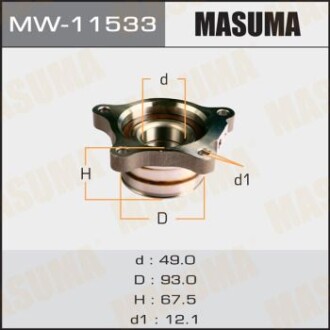 Маточина колеса (MW-11533) - (4245060070) MASUMA MW11533