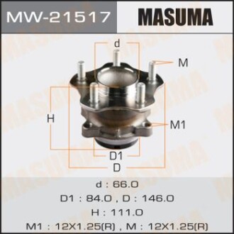 Маточина колеса (MW-21517) - MASUMA MW21517