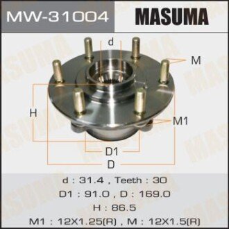 Маточина колеса (MW-31004) - MASUMA MW31004