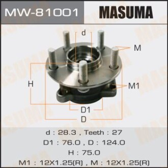 Маточина колеса (MW-81001) - (28373AG001, 28373FG000) MASUMA MW81001