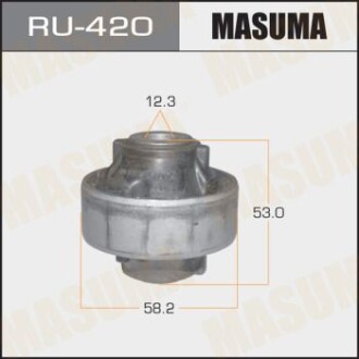 Сайлентблок переднего нижнего рычага задний Nissan Micra (02-10), Note (05-12), Tida (04-12) (RU-420) - (54501EE500, 54500EE500, 40160EE500) MASUMA RU420