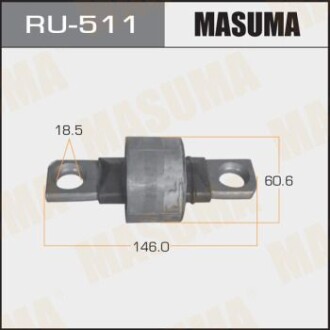 Сайлентблок заднього поздовжнього важеля Mazda 6 (02-07) (RU-511) - (gj6a28250g, gj6a28200j, gj6a28250k) MASUMA RU511