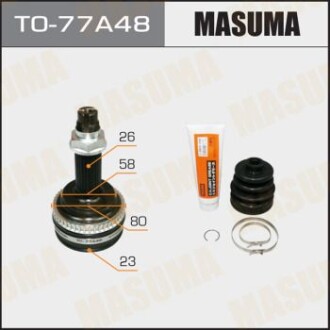 ШРУС наружный Toyota Prius (-09) (нар:26/вн:23) (TO-77A48) - (4342013050, 4342013051, 4342012580) MASUMA TO77A48