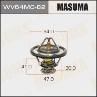 Термостат WV64MC-82 HYUNDAI TUCSON (WV64MC-82) - (2550035540, 1305A191, 212001LA1A) MASUMA WV64MC82