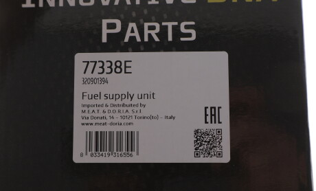 Фото 2 - Паливний насос MEAT&DORIA 77338E