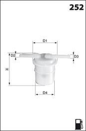 Топливный фильтр - MECAFILTER ELE3585