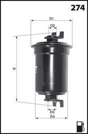 Топливный фильтр - MECAFILTER ELE6003