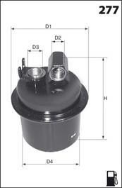 Топливный фильтр - (16010SM4305, 16010SM4315, 16010SM4505) MECAFILTER ELE6024