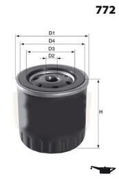 Фільтр оливи (аналогWL7100/OC98) - MECAFILTER ELH4101