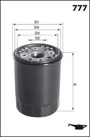 Фільтр оливи (аналогWL7156/OC239) - (15208HC310, 15208HC351, 825923802) MECAFILTER ELH4272