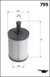 Фільтр оливи (аналогWL7295/OX258D) - MECAFILTER ELH4347