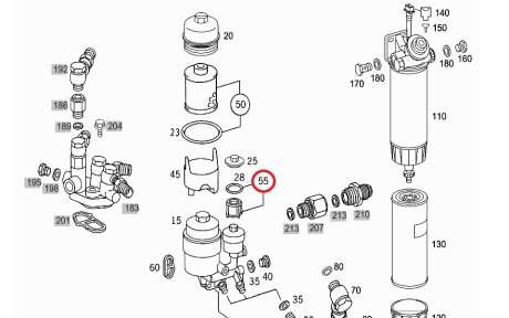 Топливный фильтр - MERCEDES-BENZ 0000902051