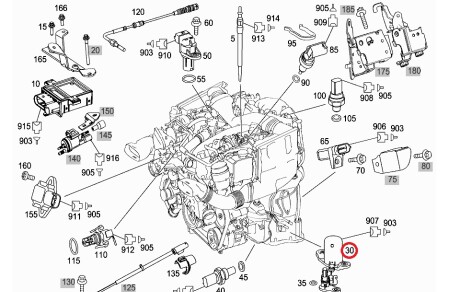 Датчик рівня мастила Mercedes - (05137394AB, 0061532828, A0009050401) MERCEDES-BENZ 0009050401