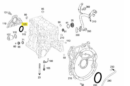 Кiльце ущiльнювальне Mercedes - (a0149972646, A0149975146, 0149972646) MERCEDES-BENZ 0149972646