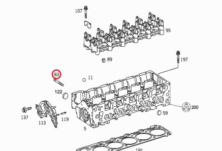 Фото 3 - Кріплення вихлопної системи MERCEDES-BENZ 1119900405