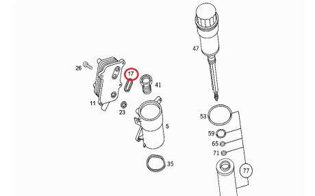 Ущільнювач Mercedes - (1121840261) MERCEDES-BENZ 1121840261