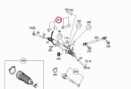 Втулка, комплект з 4шт. Mercedes - MERCEDES-BENZ 1644600029