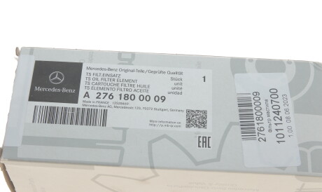 Фото 3 - Масляный фильтр MERCEDES-BENZ 2761800009