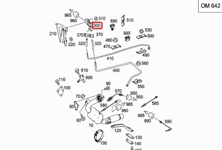 Датчик тиску повітря в колекторі Mercedes - (k05146187AD, K05149278AB, A0041539528) MERCEDES-BENZ 6429050100