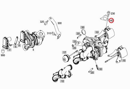 Прокладка Mercedes - (14415HG00A, 68147004AA) MERCEDES-BENZ 6510960480