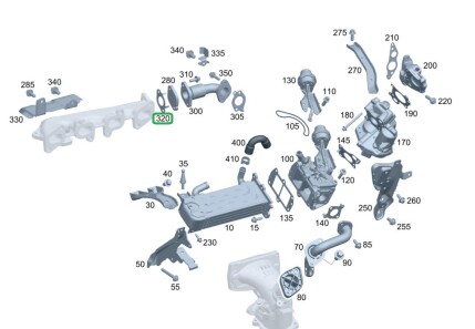 Прокладка MERCEDES - MERCEDES-BENZ 6511420380