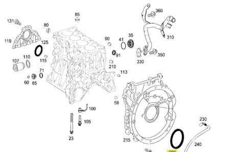 Сальник Mercedes - (a0149972546, A6519970046, 0149972546) MERCEDES-BENZ 6519970046