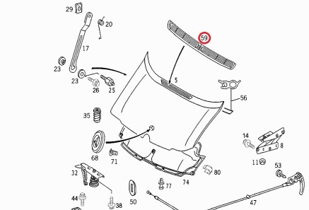 Решітка вентиляційна Mercedes - MERCEDES-BENZ 9018300218 (фото 1)