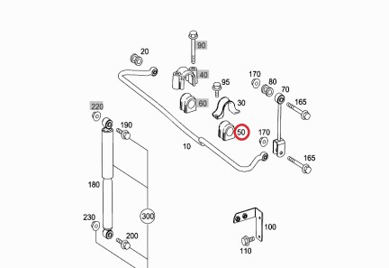 Подушка стабілізатора зад. Sprinter/Crafter 2/3t 06- (20mm) новий тип - MERCEDES-BENZ 906 326 22 81