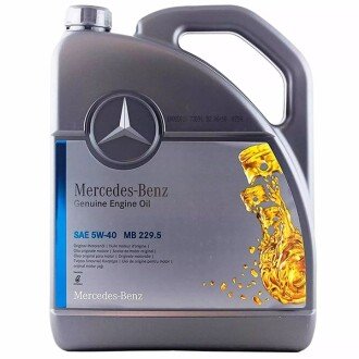 Моторна олива MB 229.5 5W-40, 5 л (A000989920213AIFD//A000989860613AAEE) - MERCEDES-BENZ A000989860613