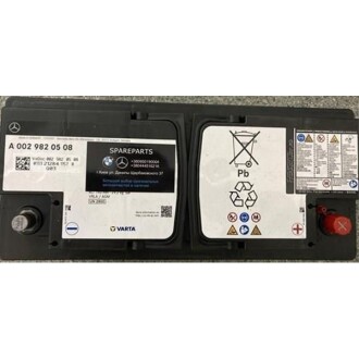 Автомобільний акумулятор AGM 105Ah 950A R+ - MERCEDES-BENZ A002982050826