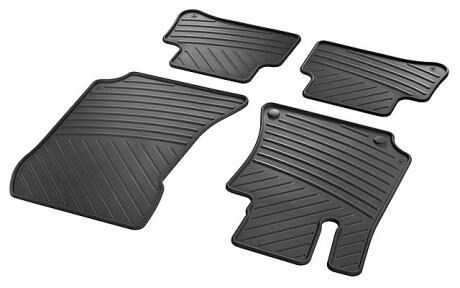 Коврики салону (велюрові) E-Class (W212) 2009-2016 комплект 4 шт (чорні) - MERCEDES-BENZ A21268062029G33