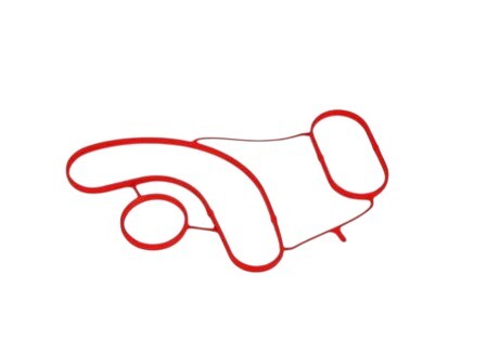 Прокладка масляного радиатора - ((05080141AA, 5080141AA, 6111840280, A6111840280)) MERCEDES-BENZ A6111840280
