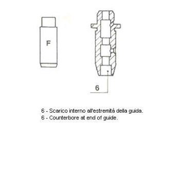 Направляюча клапана EX NISSAN CD17/CD20 48X7X11.03 - Metelli 01-2583 (фото 1)