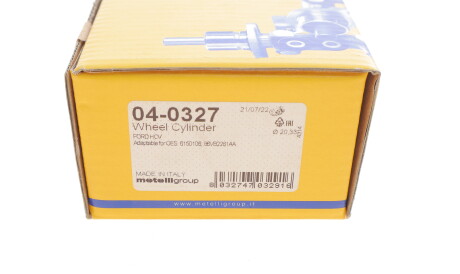 Фото 3 - Робочий гальмівний циліндр Metelli 04-0327 (040327)