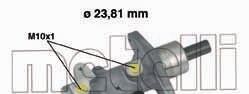 Главный тормозной цилиндр - (3A1698019) Metelli 05-0490
